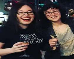 Lindsay Ellis consuming alcohol